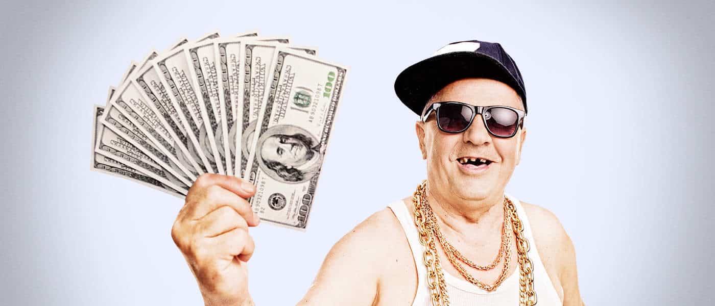 brief history of money - man with cash