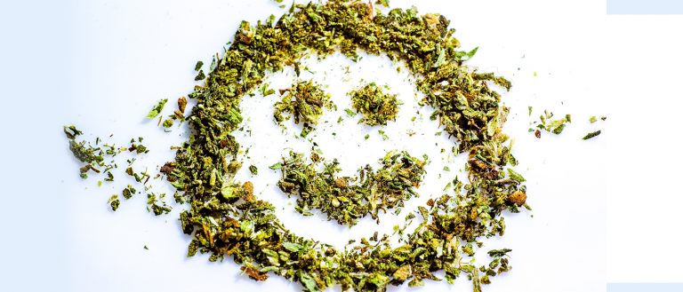 Marijuana smiley face