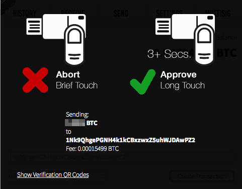 Digital Bitbox Send Bitcoin 2
