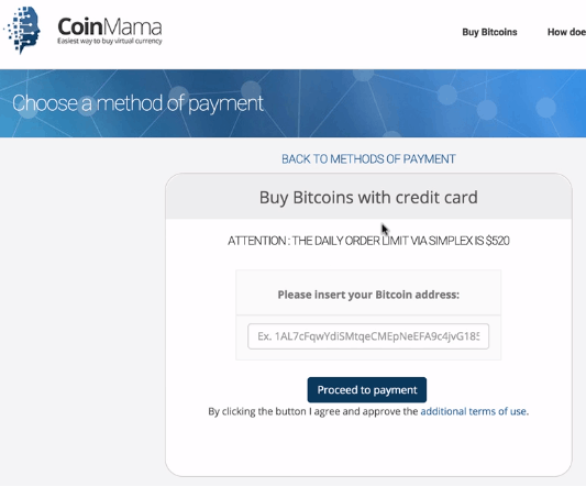 Coinmama buy bitcoin with credit card