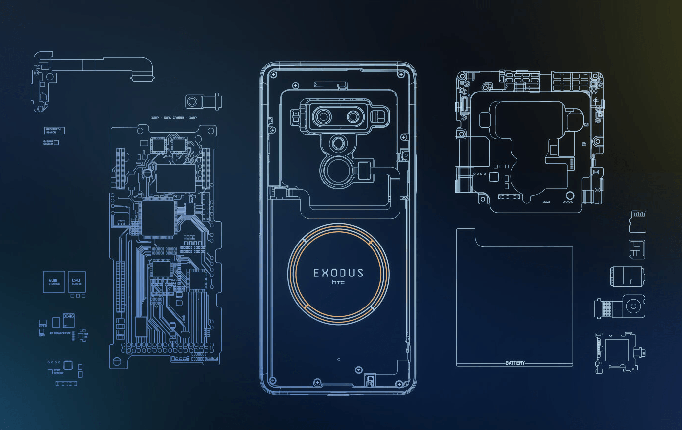 HTC EXODUS 1 - Exploded View