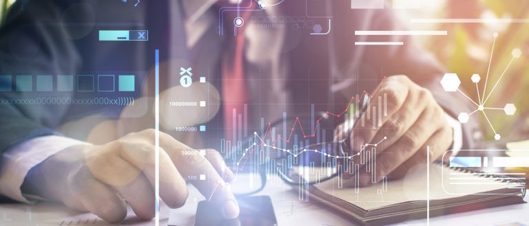 Man using smartphone