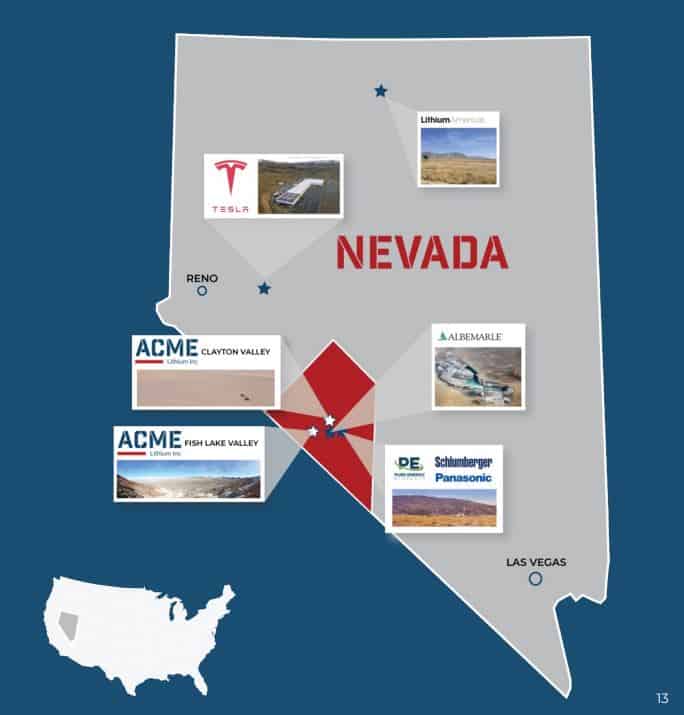 ACME Lithium Location Map